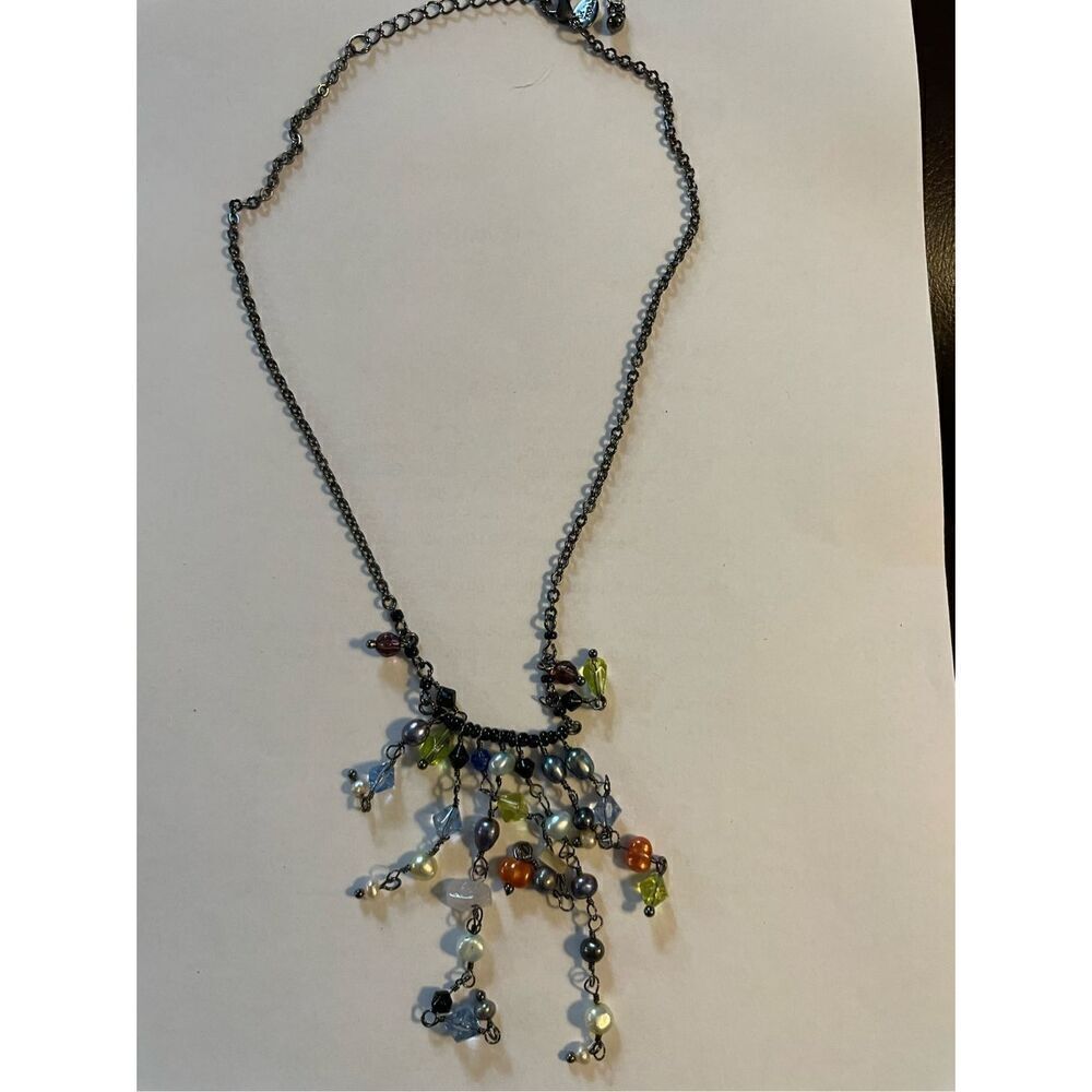 Lia Sophia Estate Fringed Beaded Necklace